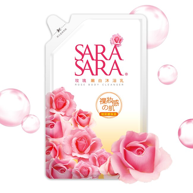 Sara Sara 莎啦莎啦櫻花彈力沐浴乳1000g 補充包800g 蝦皮購物